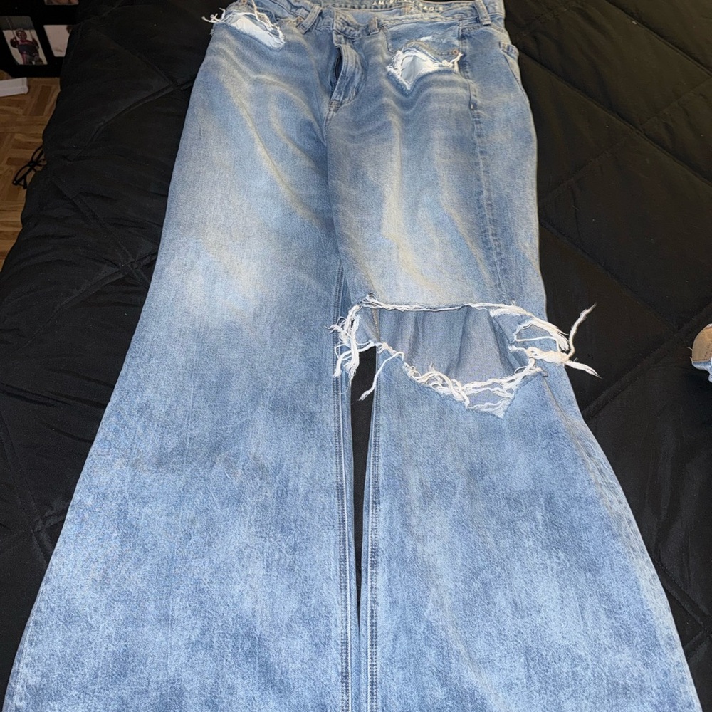 American Eagle low rise baggy flare